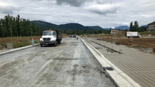 Subdivision works for residential development, Mission, BC